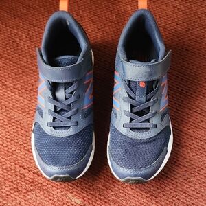 New Balance Kids Navy and Orange Sneakers